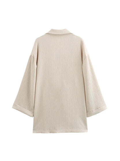 Women Blazer Coat and Pants Set