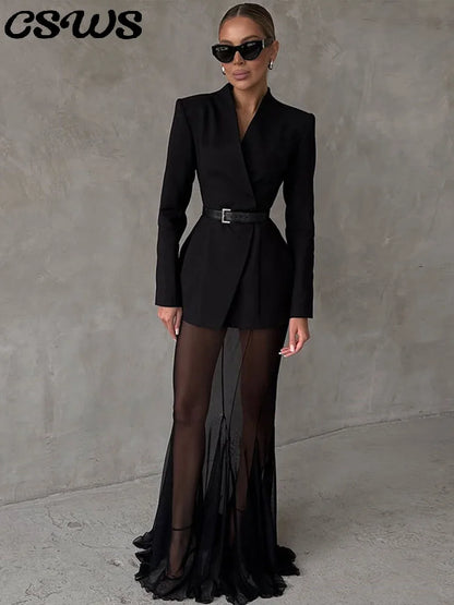 Elegant Blazer Skirt